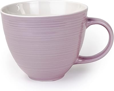 Ceramic cup in shallow porcelain 380 ml - 10 x 9 cm, light pink.. Affordable choices, delivered fast — that's the DIAYTAR Nigeria promise.
