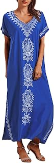 Turkish embroidered caftan dress, long caftan, night clothes, night clothes, swimwear, beach.. DIAYTAR NIGERIA: Where affordability and variety meet with convenient delivery within 8 days.
