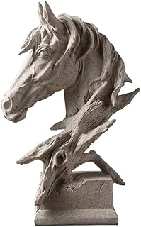 Horse head figurine carved in the shape of a small animal garnicke, handcrafted ornament gift for office, office, house, shelf.. Experience shopping satisfaction with DIAYTAR NIGERIA's vast selection and nationwide delivery service.