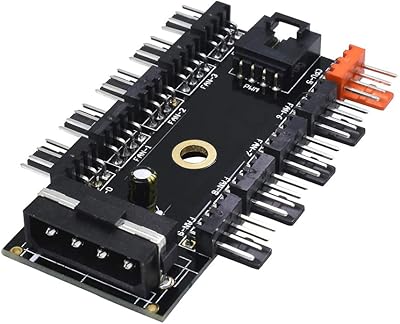 PMW fan hub - 10 4 -pin ports - Molex Power - 1 to 10 speed control fan for PC and mining pigs.. DIAYTAR NIGERIA stands as your affordable shopping ally with nationwide delivery in just 5-8 days.