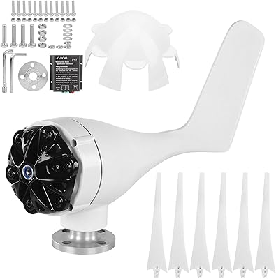 800 W wind turbine generator with load controller for wind system (48 V - white).. Experience the convenience of boundless shopping with DIAYTAR NIGERIA's affordable platform and quick shipping.