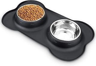 Andafeict Bol for animals in stainless steel, dog food bowls, water bowls for stainless steel pet, without spill, cat plate, non -slip feed bowls with dog mats, cats, animals, (size s).. DIAYTAR Nigeria offers the perfect blend of affordability and efficiency. Shop now and get your products delivered between 5 and 8 days nationwide.