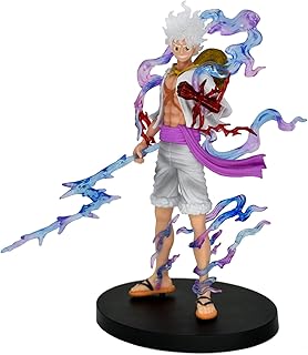 Luffy Gear 5 figurine from the Anime Maseki One Piece collection, decorative toy gift (white).. DIAYTAR NIGERIA: Putting quality products within reach of every Nigerian through our affordable marketplace.