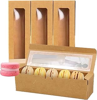 4 huge kraft plastic macaroon boxes with a simple rectangular and transparent design.. Unlock a world of affordable products with DIAYTAR NIGERIA's expansive e-commerce platform.