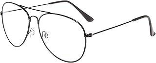 Large flat sunglasses for men and women with metal frame and transparent glasses.. Discover the joy of online shopping with DIAYTAR NIGERIA's budget-friendly prices and reliable shipping.