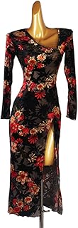 Black Latin dance dresses with oblique collar for women, for Latin competition, ballroom, samba cha cha, long Latin training skirt, Waltz Foxtrot dress.. Shop smarter with DIAYTAR NIGERIA's vast product range and budget-friendly delivery within the week.