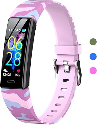 Qniceone Kids Fitbit Fitness Tracker for Girls Boys + 6 Fitness Tracker Watches with Podometer, Heart frequency monitor, sleep monitor, water stopwatch, children's gift (pink camouflage).. Your complete e-commerce solution, DIAYTAR NIGERIA offers variety and value with nationwide shipping.