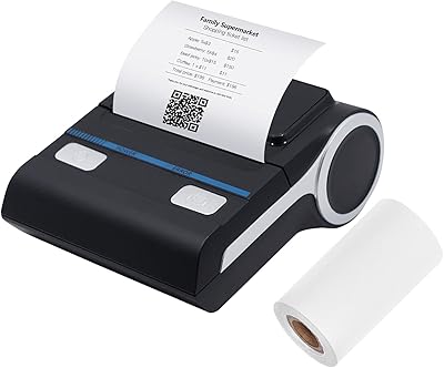 Portable Bluetooth Wireless 80 mm Wireless Portable Printer Compatible with Android, iOS, Windows and ESC/POs printing commands for small businesses, restaurants and retail.. Shop smart and save with DIAYTAR NIGERIA's extensive product range and 5-8 day delivery guarantee.
