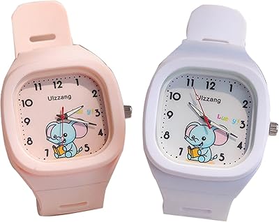 2 Packs Children's Watches For Girls 3D Cute Cartoon Elephant Elephant Small Children Watch Toys Gift Teacher Tempster Watches for Adolescent Students, Japanese.. No hassle, just shopping — DIAYTAR Nigeria delivers in under 8 days.