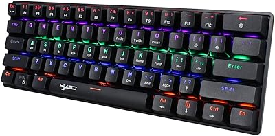 HXSJ 61 -keys wired mechanical keyboard with nice lighting effect v900 (black).. DIAYTAR NIGERIA transforms online retail with unbeatable prices and consistent delivery timeframes.
