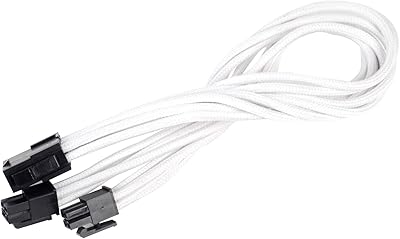 Silverstone power extension cable with tech sheath with 1 8-pin connector to EPS12V 8 pins (PP07-EPS8W).. Shop with purpose at DIAYTAR NIGERIA and receive your purchases at unbeatable prices within the week.
