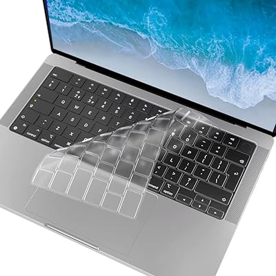 Ultra thin keyboard protector, compatible with MacBook Pro 14 "and 16" (with M1 Pro/Max, version 2021) (MacBook Pro 14 "/16" (2021 only), transparent).. DIAYTAR NIGERIA: Where online shopping becomes effortless with budget-friendly nationwide delivery.