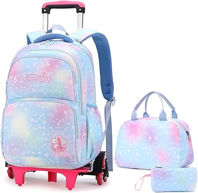 Backpack with large capacity children's wheels, schoolbags on rolls boy and girl, modern printed travel bag for primary school and college.. Great finds. Great prices. Fast shipping. That’s DIAYTAR Nigeria.