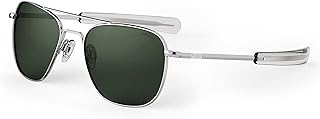 Classic aviator sunglasses in shiny chrome randolph uss for men and women with 100 % UV protection.. Navigate countless options with DIAYTAR NIGERIA's comprehensive marketplace and budget-friendly shipping.