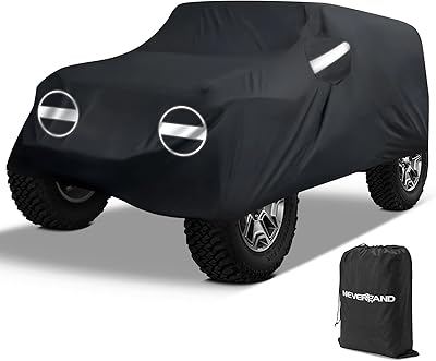 JEEP WRANGLER WAY WATER WATER WATER COVER FOR 4 DOA SUV, Protection against weathering, Sun protection, rain, dust, wind and snow for WRANGLER 4, OXFORD 210D fabric.. Shop with confidence at DIAYTAR NIGERIA, where affordability meets reliability in less than 8 days.