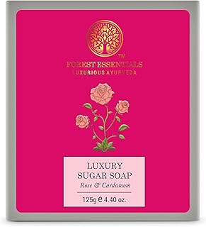 Luxury sugar soap Forest Essentials - Rose and Cardamom 125 g.. Big selection, small prices — shop now on DIAYTAR Nigeria.