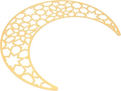 Capelock wall decoration with mirror and moon pattern, Ramadan and Eid Mubarak sentences, Islamic stickers for party items to decorate the Fitr al-Adha festival, golden color.. DIAYTAR NIGERIA: Your partner in affordable online shopping with dependable delivery within 8 days.