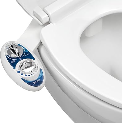 New non -electric shattaf 185 Elite for toilet, double self -cleaning nozzle with water pressure easily adjustable for sanitary and feminine washing by lux bidet, (blue and white color) 13.5x7x3 inches.. Discover a world of affordable shopping with DIAYTAR NIGERIA's vast marketplace delivered to you in days.