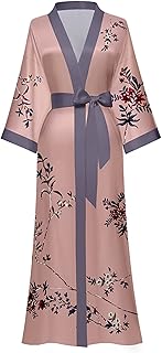 Long kimono dress for women, silk night shirt, young girl's funeral dress, light and sweet.. Transform your online shopping experience with DIAYTAR NIGERIA's affordable and diverse marketplace.