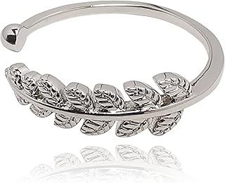 Jinthai Brass Ring Plated Or 18 Carats Adjustable with a beautiful sheet of leaf, Ring made by hand for women girls.. DIAYTAR NIGERIA combines the largest product selection with affordable prices and reliable delivery.