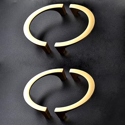 4 pieces of modern golden semi-circular handles for cabinets and drawers, luxurious handles.. Shop for everything you need at DIAYTAR NIGERIA, with budget-friendly prices and quick delivery.