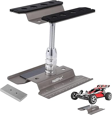 HOBBY PARK Station for work repair of remote -controlled car elevator in aluminum alloy, 360 degree or less rotation for the 1/12 1/10 1/8 scale (titanium).. Order today, receive in days — DIAYTAR Nigeria makes it possible.