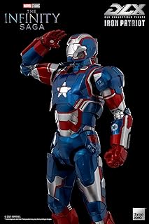 Three Zero Marvel Studios The Infinity Saga: Iron Patriot DLX collection figurine on a 1/12, multicolored scale, 3Z02570W0W0.. DIAYTAR NIGERIA: Your trusted marketplace that combines variety, affordability and reliable shipping.