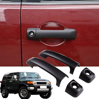 HAPPY Horse Protective Outdoor Porte Handle Cover ABS for Toyota FJ Cruiser (XJ10) 2007-2021, Decorative car accessories (matt black).. Your digital shopping companion, DIAYTAR NIGERIA offers exceptional value with delivery in less than 8 days.