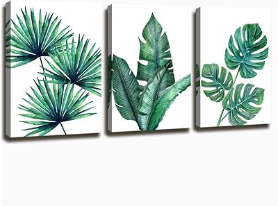 Printing on framed canvas ready to hang (12 "x 16" x 3 pieces, tropical paper).. Your digital shopping ally, DIAYTAR NIGERIA offers extensive selection with budget-friendly delivery.