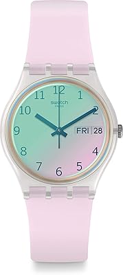 Quartz watch for women, analog display and rubber bracelet - GE714, pink, single size, bracelet.. Experience budget-friendly shopping at DIAYTAR NIGERIA, Nigeria's premier online marketplace with quick delivery.