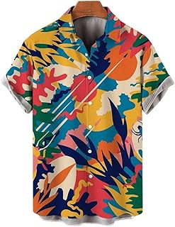 Yililk men's clothing, men's floral print shirt, single buttoning collar, short sleeves, streetwear, men's clothing, new special offer (size: 4xl).. DIAYTAR NIGERIA: Where shopping dreams become reality with budget-friendly prices and prompt delivery.