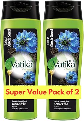 Shampoo Force and shine with Turkish black Vatican seeds Naturals | For weak and dull hair | With nourishing Vatika oils | 2-2x400 ml super economical pack.. DIAYTAR NIGERIA delivers on our promise of variety, affordability, and prompt nationwide service.