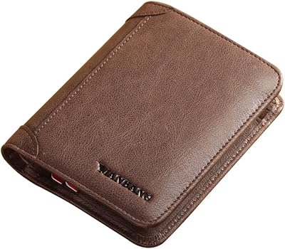 Two -component for men's two -component in real Italian cowhide leather, RFID additional capacity, 3 dark coffee, single size, RFID wallet.. DIAYTAR NIGERIA: Where online shopping becomes effortless with budget-friendly nationwide delivery.