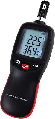Digital humidity and temperature counter, psychrometer, thermo-hygrometer with measurement of the dew point and the temperature of the wet bulb, portable dual display tester.. Transform how you shop with DIAYTAR NIGERIA's vast selection and budget-friendly delivery options.