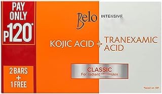 Intensive Face and Body soap Belo Essentials, 3 x 65 g.. DIAYTAR NIGERIA: Where affordability meets variety in Nigeria's most comprehensive online marketplace.