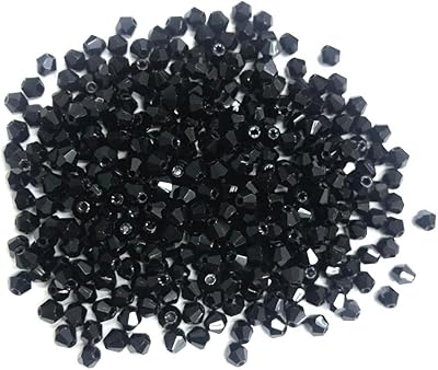 720pccs Bacon in crystal or micro glass crystal beads for jewelry or clothing - 4mm China (black color).. Your ideal shopping companion, DIAYTAR NIGERIA offers unmatched variety with delivery within a week.
