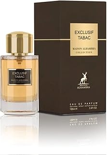 Alhambra exclusive tobacco scent for men and women 100 ml.. DIAYTAR NIGERIA brings a world of products to your fingertips with affordable prices and quick delivery.