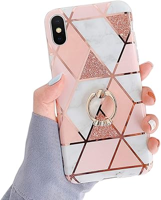 Qooy Trendy protective shell in cute marble for men, women and girls with 360 -degree rotary ring and flexible tpu shock -resistant TPU, designed for iPhone x/xs 5.8 "BLING BLING.. Nigeria's favorite online shopping platform, DIAYTAR offers unbeatable prices and delivery within a week.