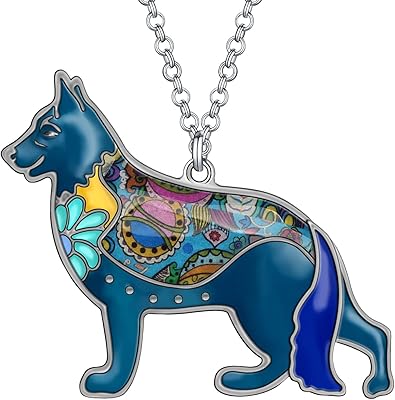 Bonny Love Heart Enamely German Shepherd Dog necklace 18 \ "Label of lover of pets gift for men women adolescents.. Experience DIAYTAR NIGERIA, where extensive product variety meets pocket-friendly prices and reliable delivery.
