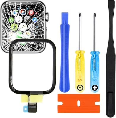 Apple Watch 4 (GPS + Cellular) front window repair kit - 44 mm - 2018 spare part - Tool kit included.. DIAYTAR NIGERIA: Your partner in affordable e-commerce with dependable delivery across Nigeria.