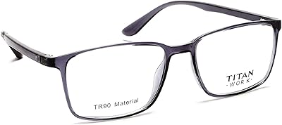 Titan rectangular sunglasses for unisex, gray, size m, gray, m.. Shop smarter, not harder with DIAYTAR NIGERIA - thousands of products at your fingertips with affordable delivery.