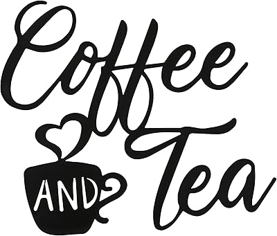Coffee and metal tea panel to hang on the wall, 12 x 10.2 inches, cup of black coffee, wall decoration, tea panel, wall decoration of farm kitchen (coffee tea).. Experience shopping satisfaction with DIAYTAR NIGERIA's vast selection and nationwide delivery service.