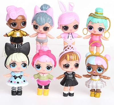 Skido Lot of 8 surprise dolls lol, glitter dolls with animated confetti, characters from the animated series lol.. Your ultimate shopping destination, DIAYTAR NIGERIA combines extensive selection with affordable shipping.