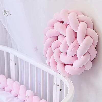 Dalmaon -woven baby bed pillow hand with soft knot, size 2 meters (pink color).. Shop from thousands of products at DIAYTAR NIGERIA and enjoy budget-friendly nationwide delivery.