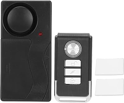 Wireless vibration alarm with remote control, 10 dB, 10 adjustable sensitivity levels, anti -theft alarm, bicycle/motorcycle/vehicle safety alarm for doors and windows.. DIAYTAR NIGERIA: Your trusted marketplace that combines variety, affordability and reliable shipping.