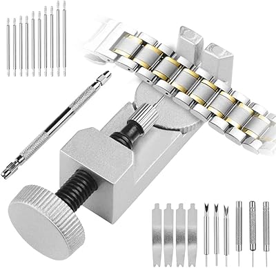 Watch bracelet repair tool kit, tool for repairing arm repair of binding bracelet tap adjustable in stainless steel for watchmakers, watch stores, watch repairers, house.. DIAYTAR NIGERIA: Your trusted partner for affordable online shopping with reliable delivery timeframes.