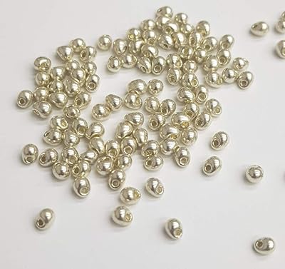 3.4 mm Japanese miyuki glass beads, drop type, silver color, 100 g per package.. Make shopping fun and stress-free with DIAYTAR Nigeria.