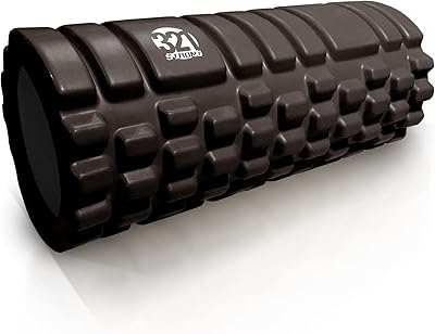 Foam roller - Deep tissue masseur of average intensity for muscle massage and release of myofascial trigger points, with 4K ebook.. Experience satisfaction guaranteed with DIAYTAR NIGERIA's comprehensive platform and quick delivery.