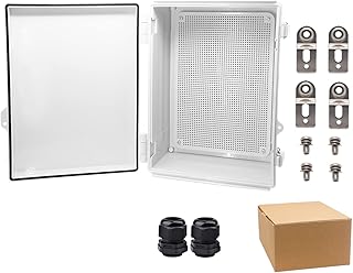 Yetlebox waterproof electrical case with 370x270x150mm mounting plate, IP67 junction box, stainless steel latch, hinge gray cover, project box with wall support and 2 14.6 \ "x10.6 \" x5.9 \ "... DIAYTAR NIGERIA brings the marketplace to your screen with affordable products delivered in 5-8 days.