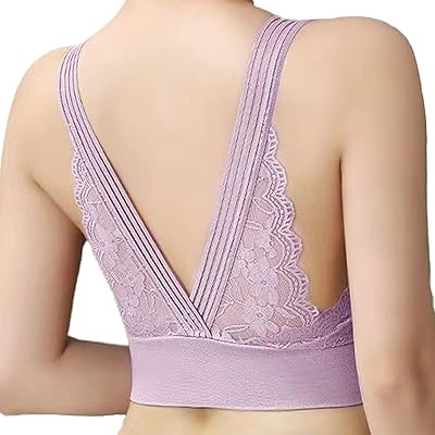 Lace sports bra, wireless padded sports bra with sexy back in V-collar for women.. Your comprehensive marketplace awaits at DIAYTAR NIGERIA with affordable prices and reliable delivery times.